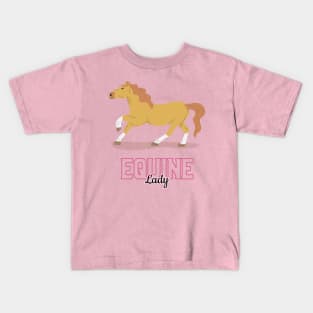 Lady Horse Rider Horses Horse Riding Horse Lover Kids T-Shirt